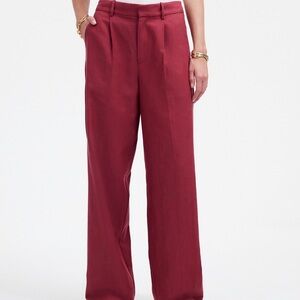 Madewell slouchy straight pants in drapey twill